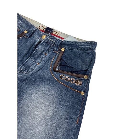 Coogi Mens Y2K Blue Denim Jeans 34L 34W SKU 7602 - Picture 3 of 14